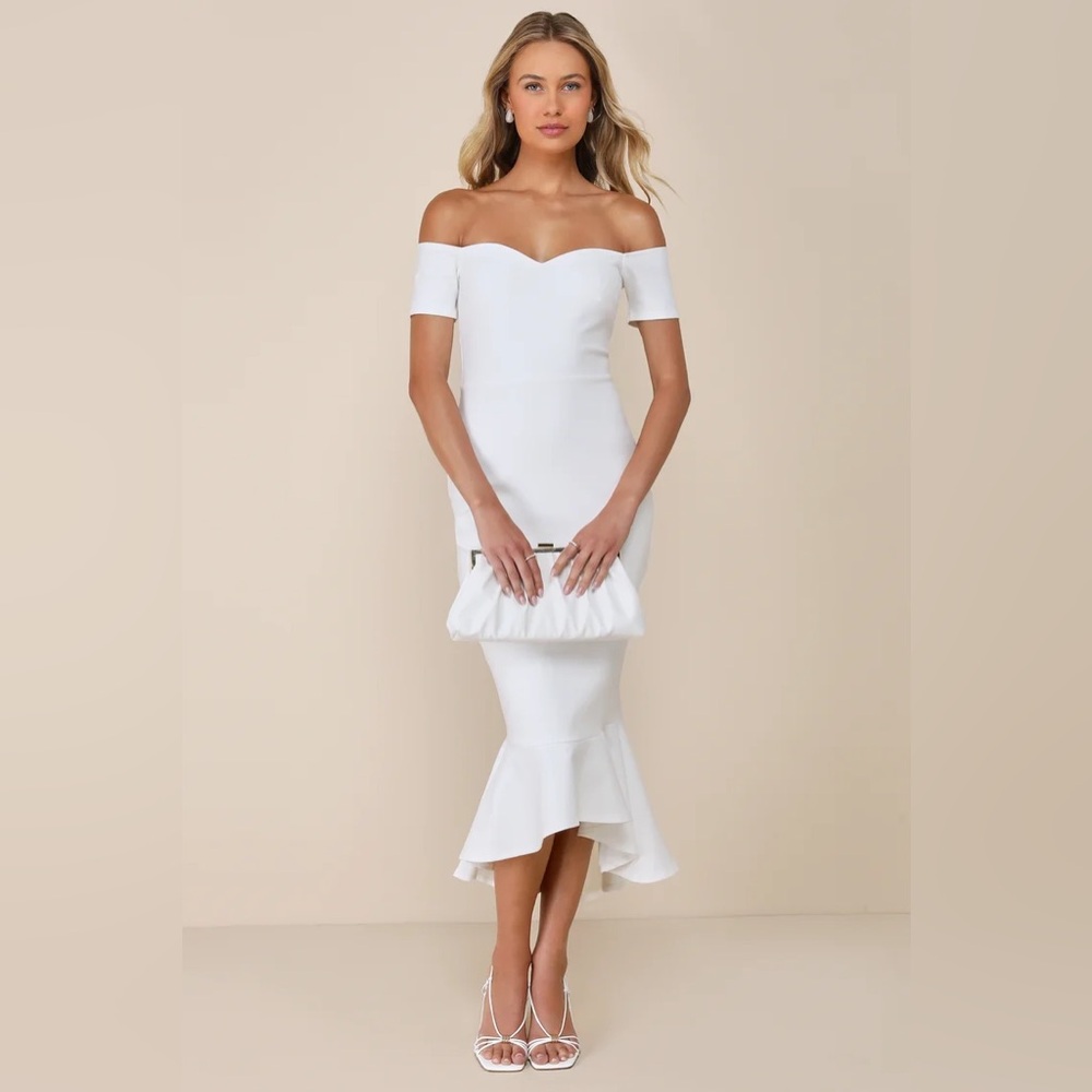 How Much I Care Lulu’s Dress in White